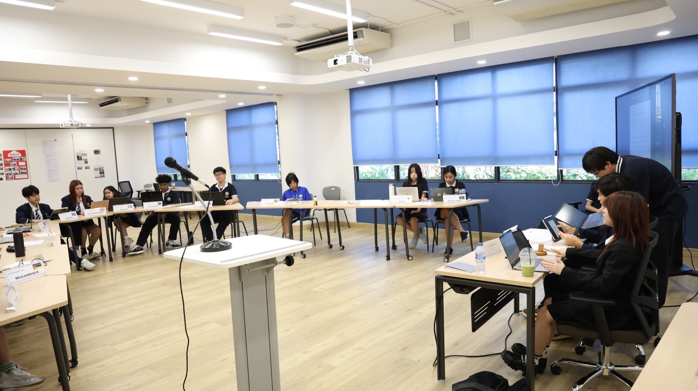 Delegates seated at a DPrepMUN committee session